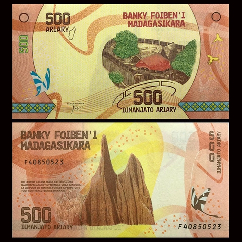 500 ariary Madagascar 2017