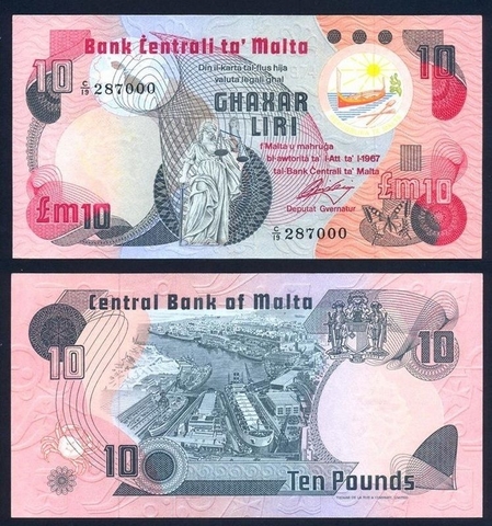 10 liri Malta 1979