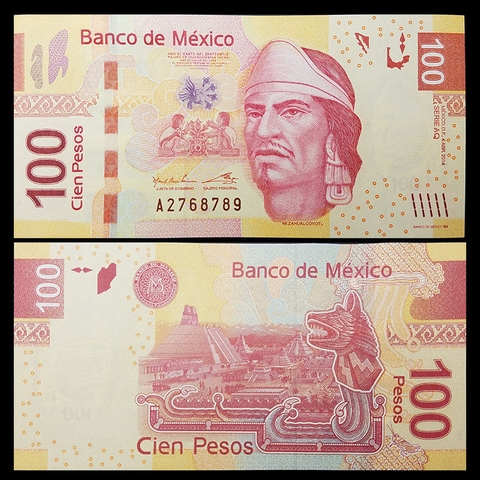 100 pesos Mexico 2014