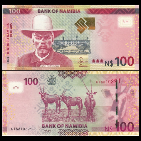 100 dollars Namibia 2012