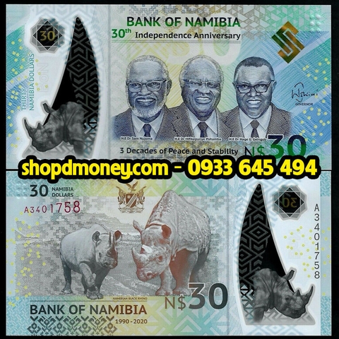 30 dollars Namibia 2020 kỉ niệm 30 năm độc lập