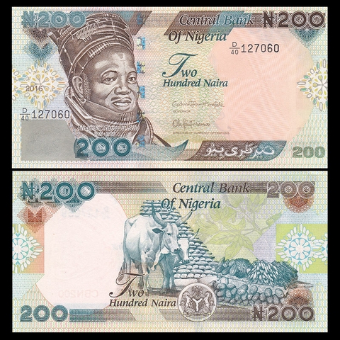 200 naira Nigeria 2016
