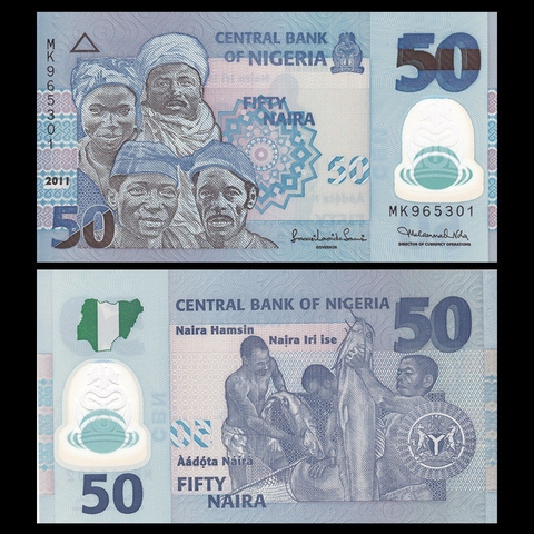 50 naira Nigeria 2011 polymer