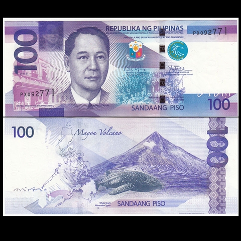 100 pesos Philippines 2014