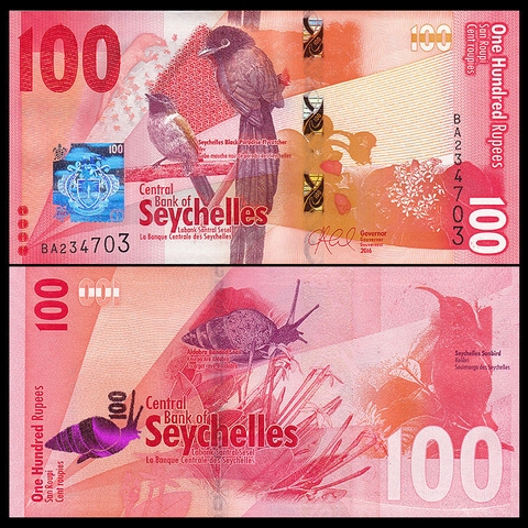 100 rupees Seychelles 2016