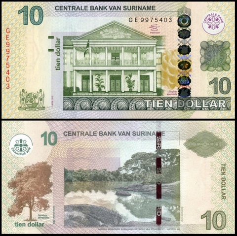 10 dollars Suriname 2012