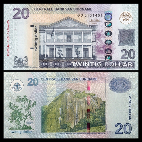 20 dollars Suriname 2012