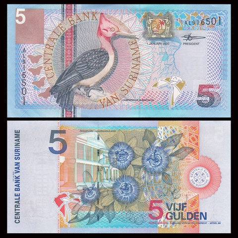 5 gulden Suriname 2000