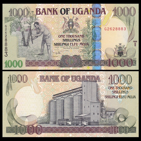 1000 shillings Uganda 2009
