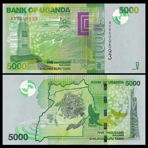 5000 shillings Uganda 2015