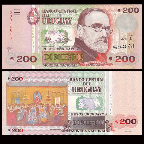 200 pesos Uruguay 2011