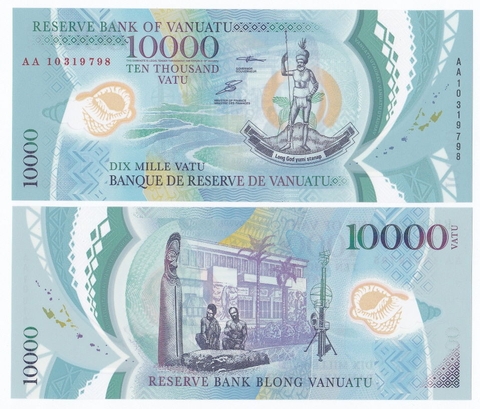 10000 vatu Vanuatu 2010 kỉ niệm 40 năm độc lập