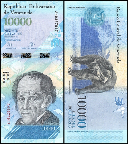 10000 bolivares Venezuela 2016