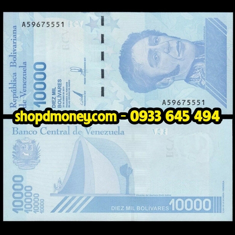 10000 bolivares Venezuela 2019