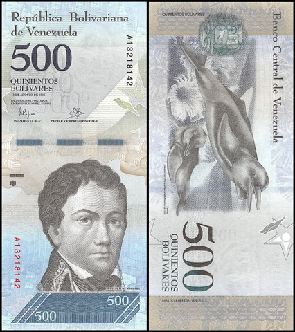 500 bolivares Venezuela 2016