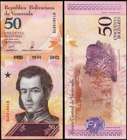 50 bolivares Venezuela 2018