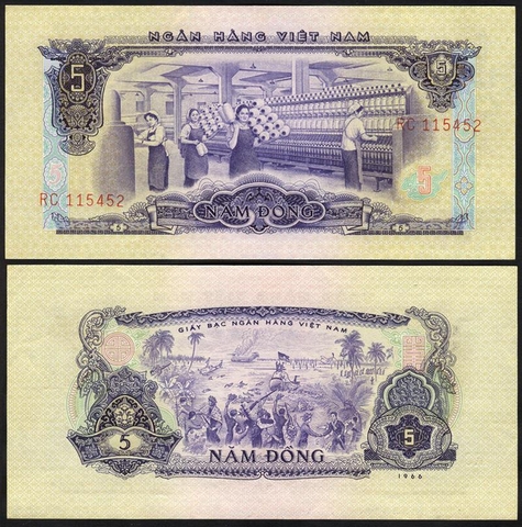 5 đồng Việt Nam 1966