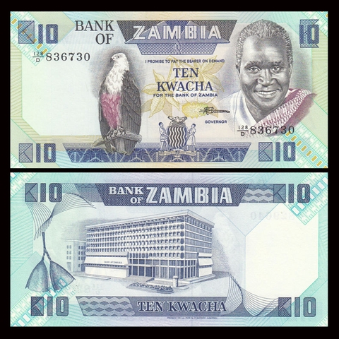 10 kwacha Zambia 1986