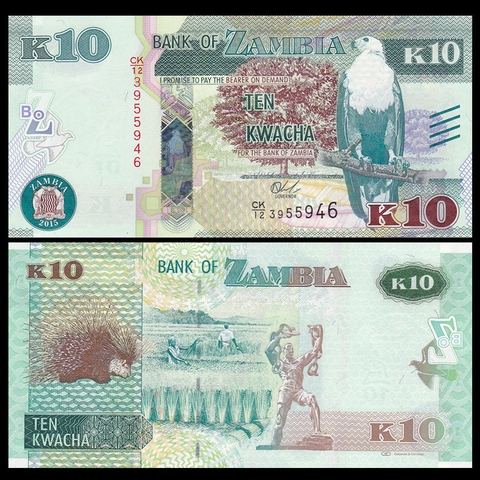 10 kwacha Zambia 2015