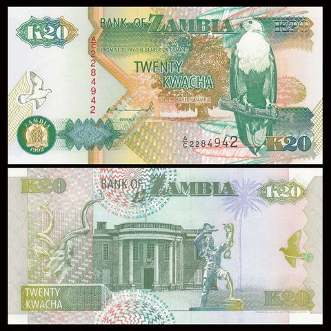 20 kwacha Zambia 1992