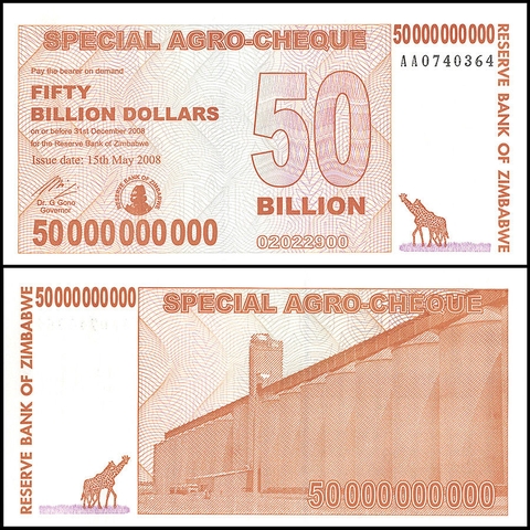 50 tỷ dollars Zimbabwe 2008