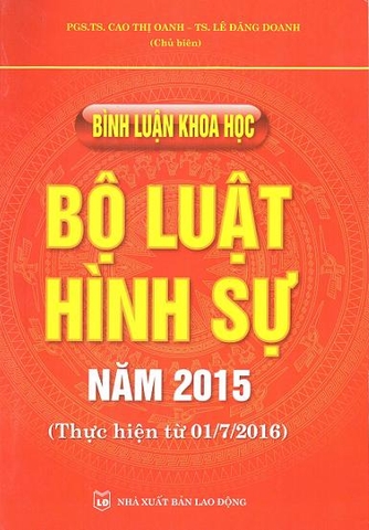 bình luận khoa học bộ luật hình sự năm 2015