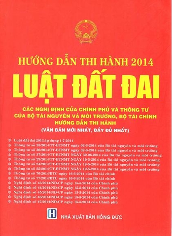 hướng dẫn thi hành luật đất đai