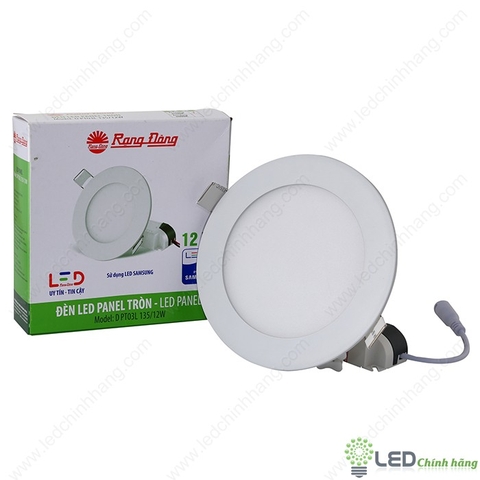 Đèn LED Âm Trần Panel Tròn 12W Rạng Đông