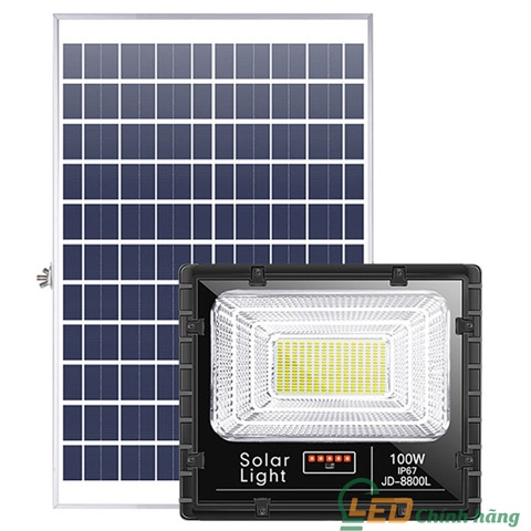 Đèn Pha Năng Lượng Mặt Trời 100W Jindian JD-8800L