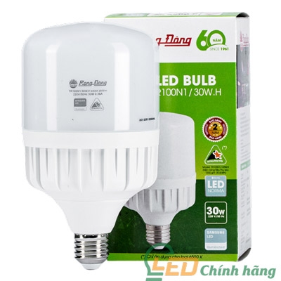 Bóng Đèn LED Bulb Trụ 30W Rạng Đông