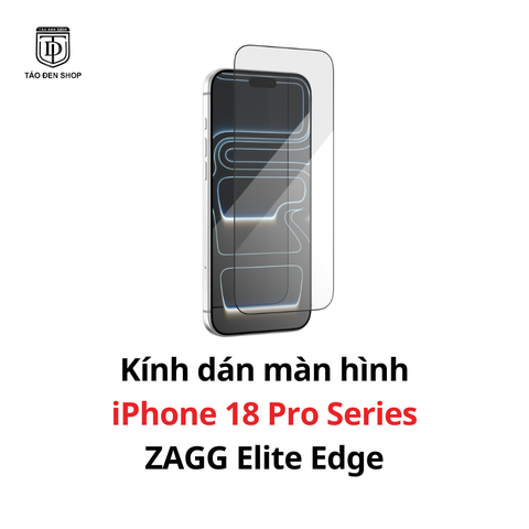 Kính Dán Màn Hình iPhone 18 Pro Series – ZAGG Elite Edge