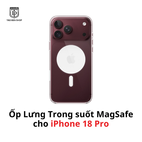 Ốp Lưng Trong Suốt MagSafe cho iPhone 18 Pro Max