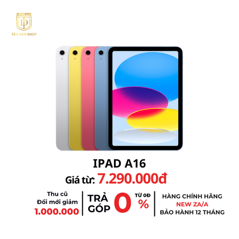 iPad A16 Chính Hãng Apple