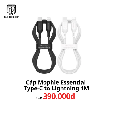 Cáp Mophie Essentials USB-C to Lightning 1m