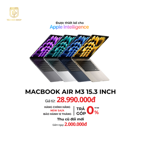 Macbook Air M3 15.3 inch Chính Hãng 2024