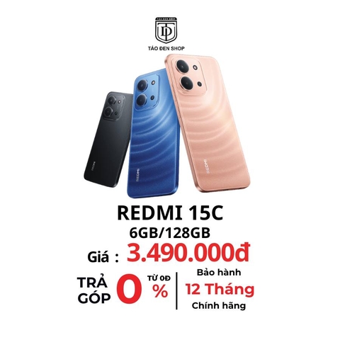 Điện thoại REDMI 15C 6GB/128GB Chính Hãng