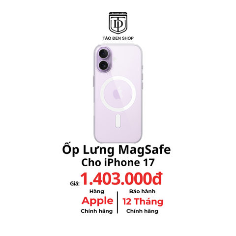 Ốp Lưng Trong Suốt MagSafe cho iPhone 17