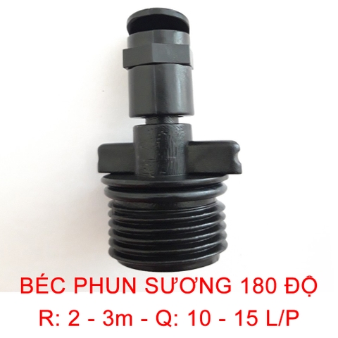 Béc tưới phun mưa - phun sương 180 độ