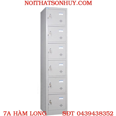 TU986 Tủ Locker sắt 6 khoang cánh mở nội thất Hoà Phát