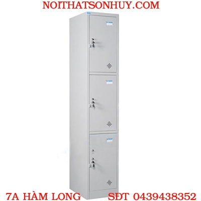 TU983 Tủ Locker sắt 3 khoang cánh mở nội thất Hoà Phát