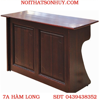 BHT12DH2V Bàn hội trường mặt Veneer yếm sát đất nội thất Hòa Phát