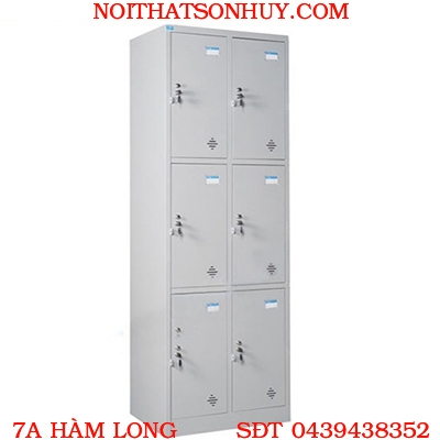 TU983-2K Tủ Locker sắt 6 khoang cánh mở nội thất Hoà Phát