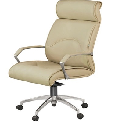 GX201.2-M Ghế xoay lãnh đạo bọc da PU tay mạ ốp da nội thất 190