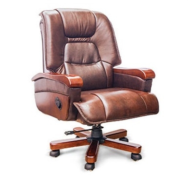GX501 vàng bò-Ghế da cao cấp chân thép ốp gỗ Da thật nội thất 190