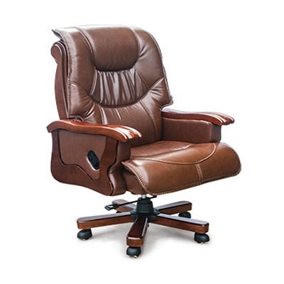 GX502 vàng bò-Ghế da cao cấp chân thép ốp gỗ Da thật nội thất 190