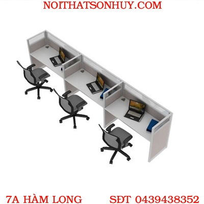 VNTA-05 vách ngăn khung nhôm bọc nỉ nội thất Sơn Huy