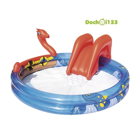 Bể phao cầu trượt con rắn
