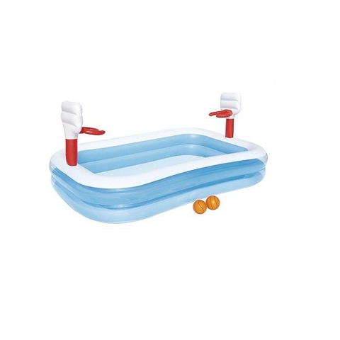 Bể phao 2 in 1 ném bóng rổ