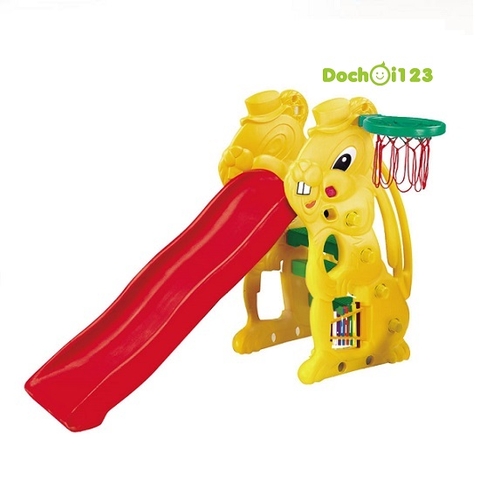 Cầu trượt con thỏ rổ bóng ( SL-07)