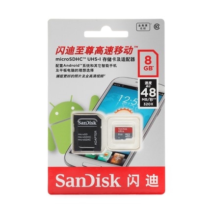 Thẻ nhớ MicroSD 8GB Sandisk Class 10
